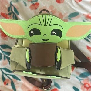 Disney Green and Brown Grogu Bag
